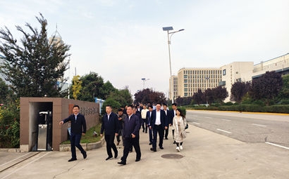团市委、市贸促会、市青企协一行到新宝GG集团泾河工业园考察交流